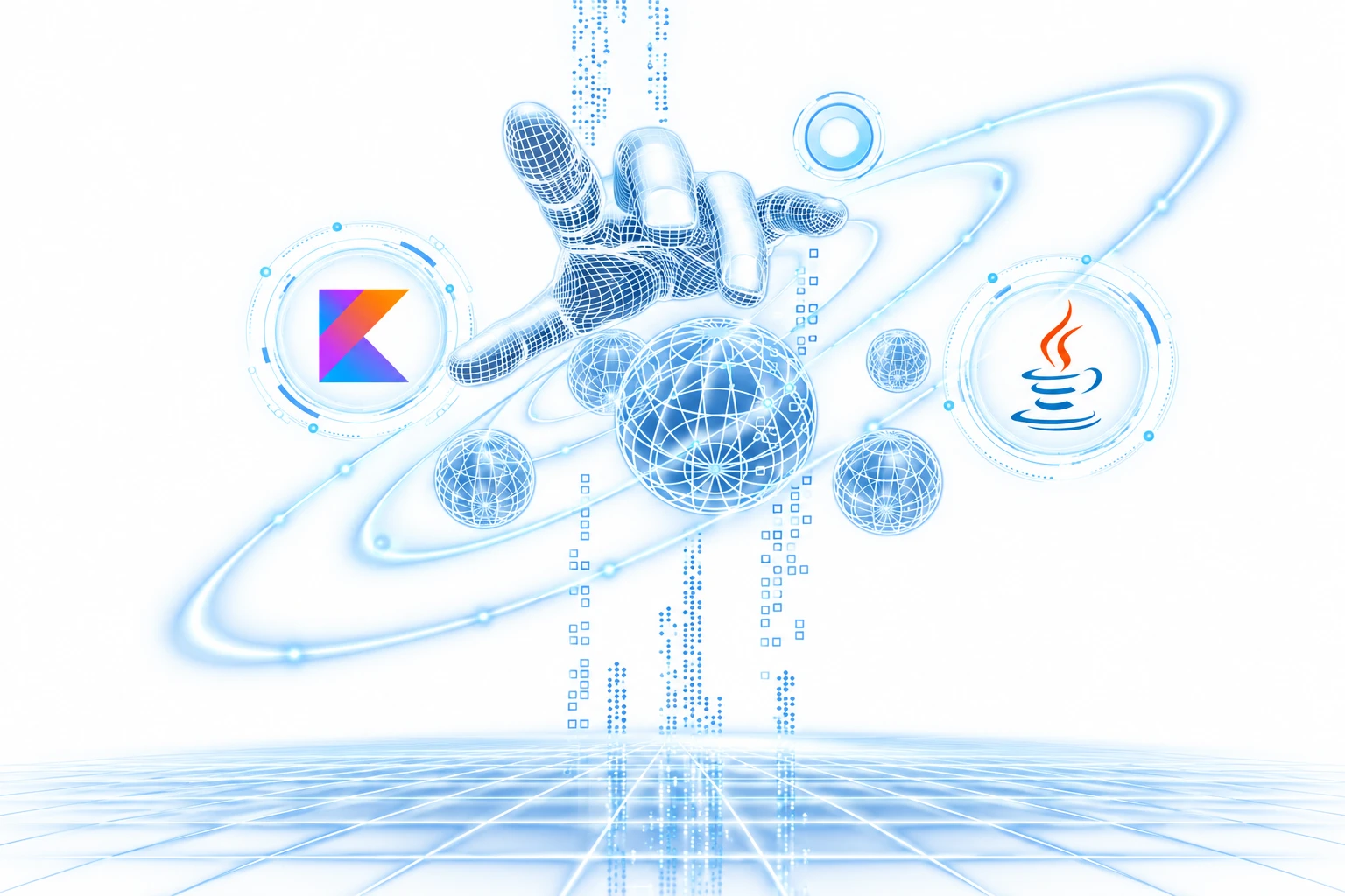 Kotlin code sample on a computer screen