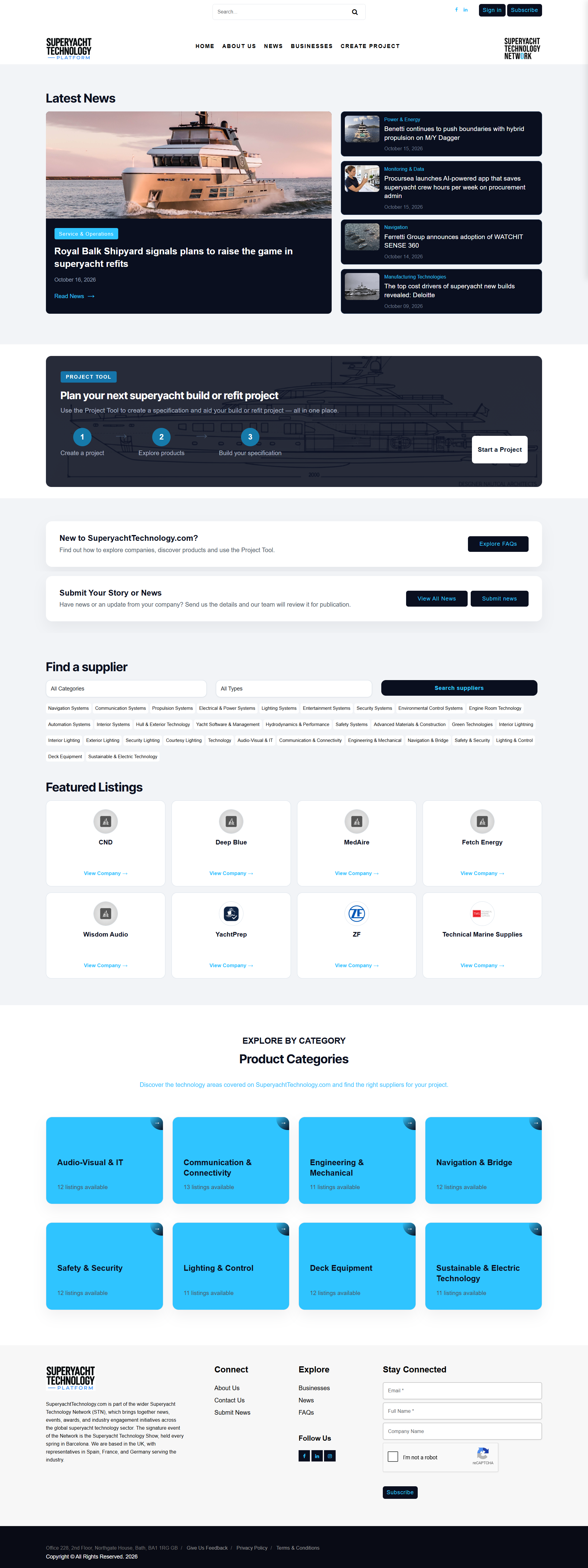 Superyacht Technology – Marine Technology Platform